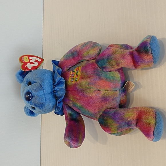Ty Beanie Baby September B-Day Sapphire Bear - Picture 6 of 12